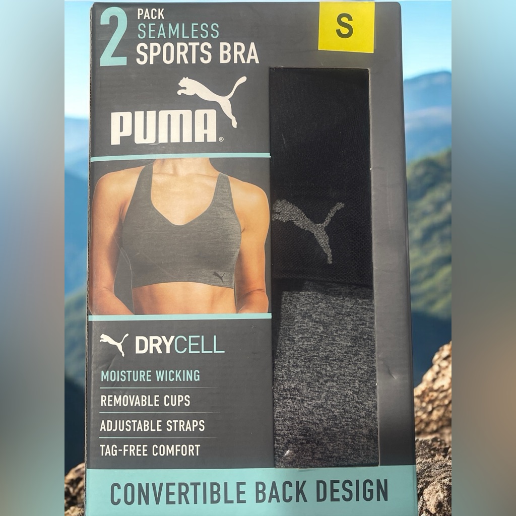 Puma Convertible Gray Sports Bra
